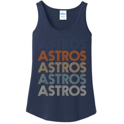 Vintage Astros Name Throwback Retro Apparel Gift  Wo Ladies Essential Tank