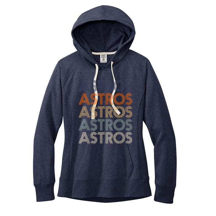 Vintage Astros Name Throwback Retro Apparel Gift  Wo Women's Fleece Hoodie