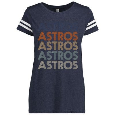 Vintage Astros Name Throwback Retro Apparel Gift  Wo Enza Ladies Jersey Football T-Shirt