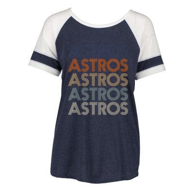 Vintage Astros Name Throwback Retro Apparel Gift  Wo Enza Ladies Jersey Colorblock Tee