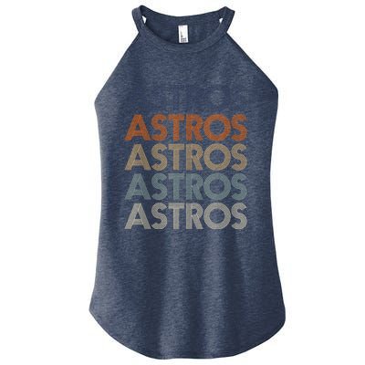 Vintage Astros Name Throwback Retro Apparel Gift  Wo Women’s Perfect Tri Rocker Tank