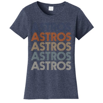 Vintage Astros Name Throwback Retro Apparel Gift  Wo Women's T-Shirt