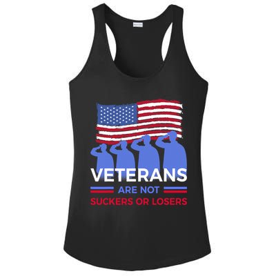 Veterans Are Not Suckers Or Losers Ladies PosiCharge Competitor Racerback Tank