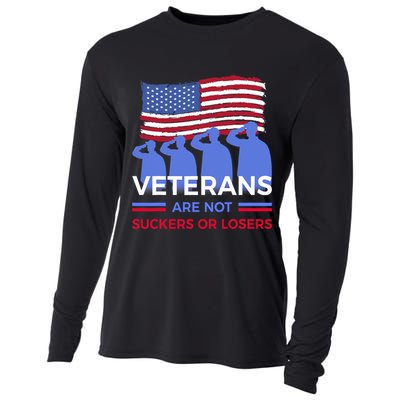 Veterans Are Not Suckers Or Losers Cooling Performance Long Sleeve Crew