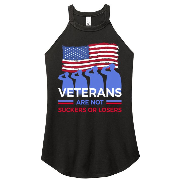 Veterans Are Not Suckers Or Losers Women's Perfect Tri Rocker Tank