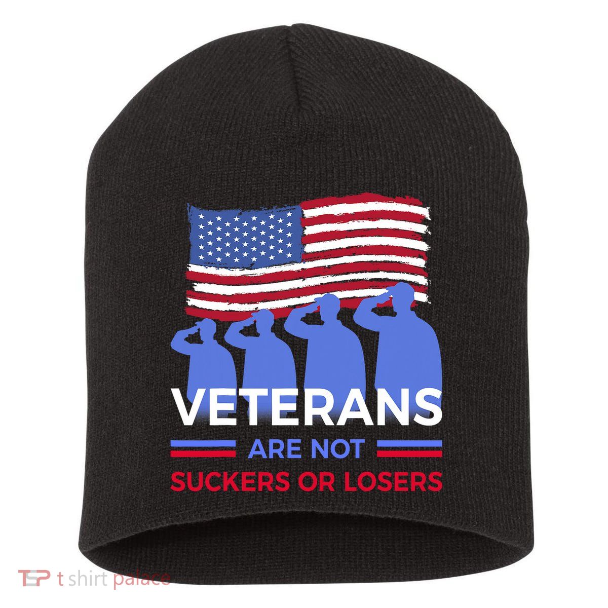 Veterans Are Not Suckers Or Losers Short Acrylic Beanie