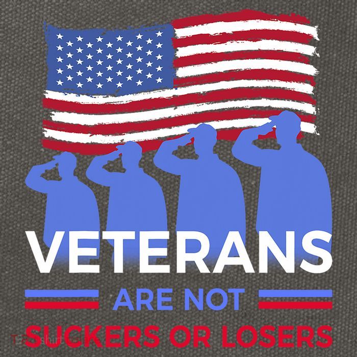 Veterans Are Not Suckers Or Losers Cotton Canvas Backpack
