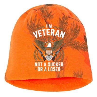 Veterans Are Not Suckers Or Losers Kati - Camo Knit Beanie