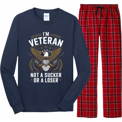 Veterans Are Not Suckers Or Losers Long Sleeve Pajama Set