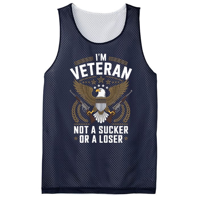 Veterans Are Not Suckers Or Losers Mesh Reversible Basketball Jersey Tank