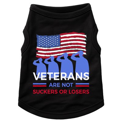 Veterans Are Not Suckers Or Losers Doggie Tank