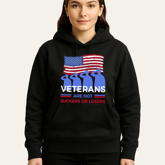 Veterans Are Not Suckers Or Losers Hoodie