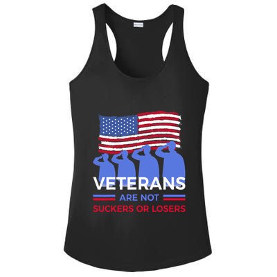 Veterans Are Not Suckers Or Losers Ladies PosiCharge Competitor Racerback Tank
