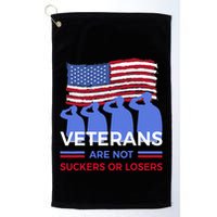 Veterans Are Not Suckers Or Losers Golf Towel