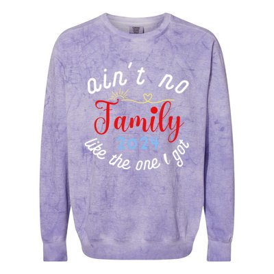 Vintage AinT No Family Like The One Colorblast Crewneck Sweatshirt