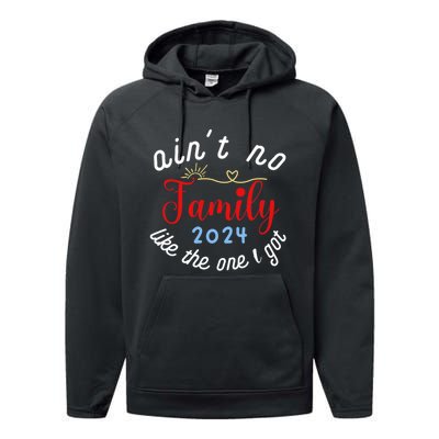 Vintage AinT No Family Like The One Performance Fleece Hoodie