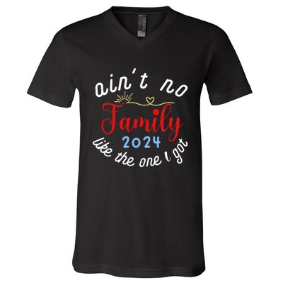 Vintage AinT No Family Like The One V-Neck T-Shirt