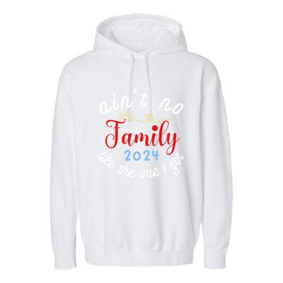 Vintage AinT No Family Like The One Garment-Dyed Fleece Hoodie