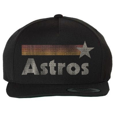 Vintage A.stros Name Retro Throwback 70s 80s Gift Wool Snapback Cap