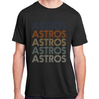 Vintage Astros Name Throwback Retro Apparel Gift Wo Adult ChromaSoft Performance T-Shirt