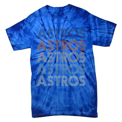 Vintage Astros Name Throwback Retro Apparel Gift Wo Tie-Dye T-Shirt