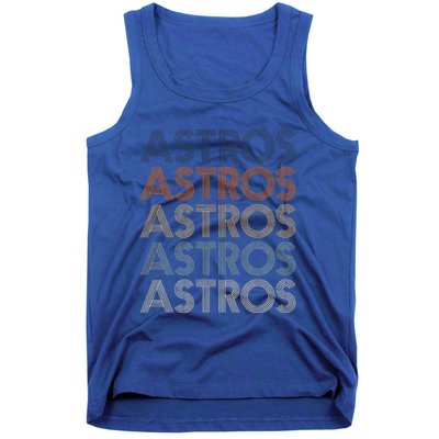 Vintage Astros Name Throwback Retro Apparel Gift Wo Tank Top