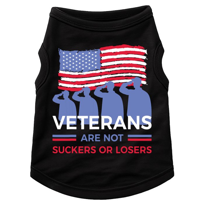 Veterans Are Not Suckers Or Losers Doggie Tank