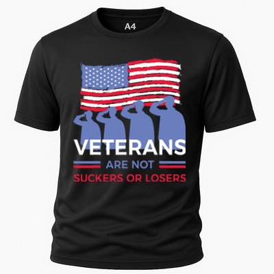 Veterans Are Not Suckers Or Losers Cooling Performance Crew T-Shirt