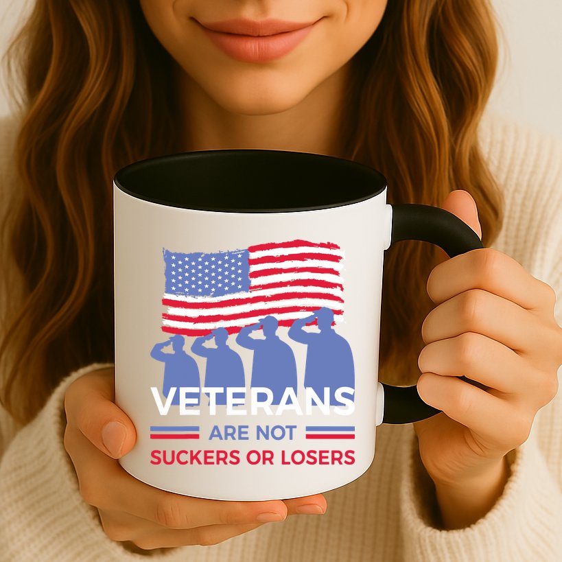 Veterans Are Not Suckers Or Losers Mug