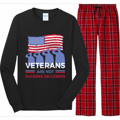 Veterans Are Not Suckers Or Losers Long Sleeve Pajama Set