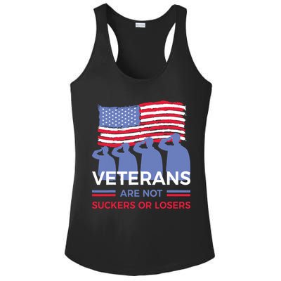 Veterans Are Not Suckers Or Losers Ladies PosiCharge Competitor Racerback Tank