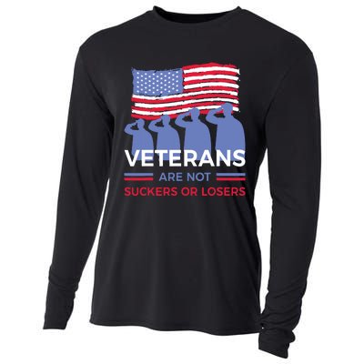 Veterans Are Not Suckers Or Losers Cooling Performance Long Sleeve Crew