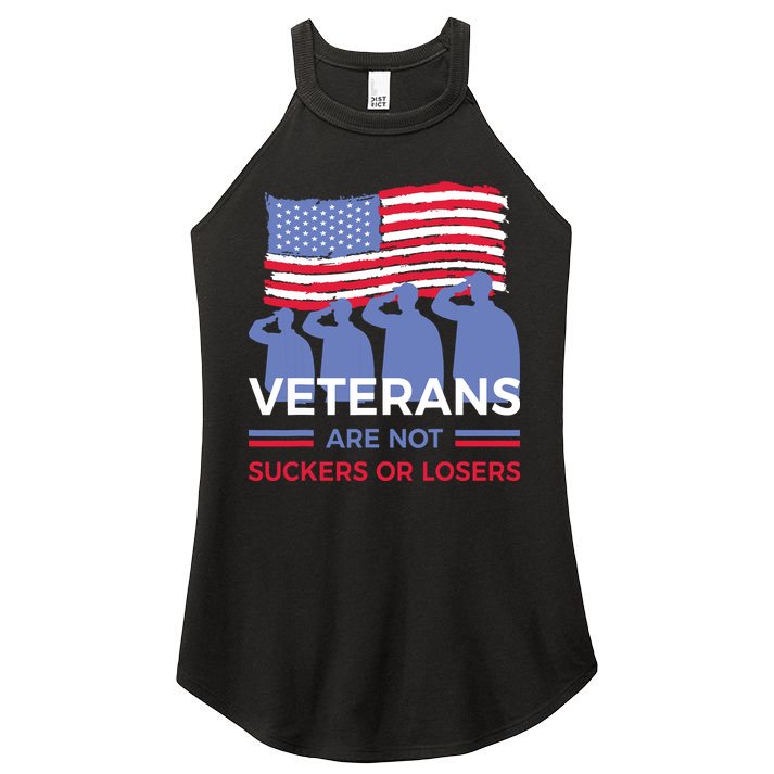 Veterans Are Not Suckers Or Losers Women's Perfect Tri Rocker Tank