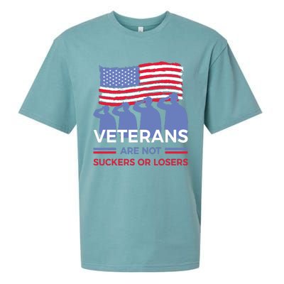 Veterans Are Not Suckers Or Losers Sueded Cloud Jersey T-Shirt