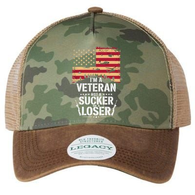 Veterans Are Not Suckers Or Losers Legacy Tie Dye Trucker Hat