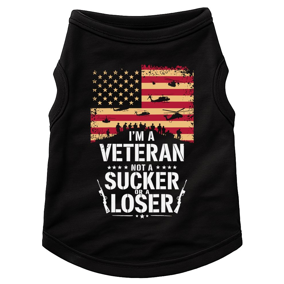 Veterans Are Not Suckers Or Losers Doggie Tank