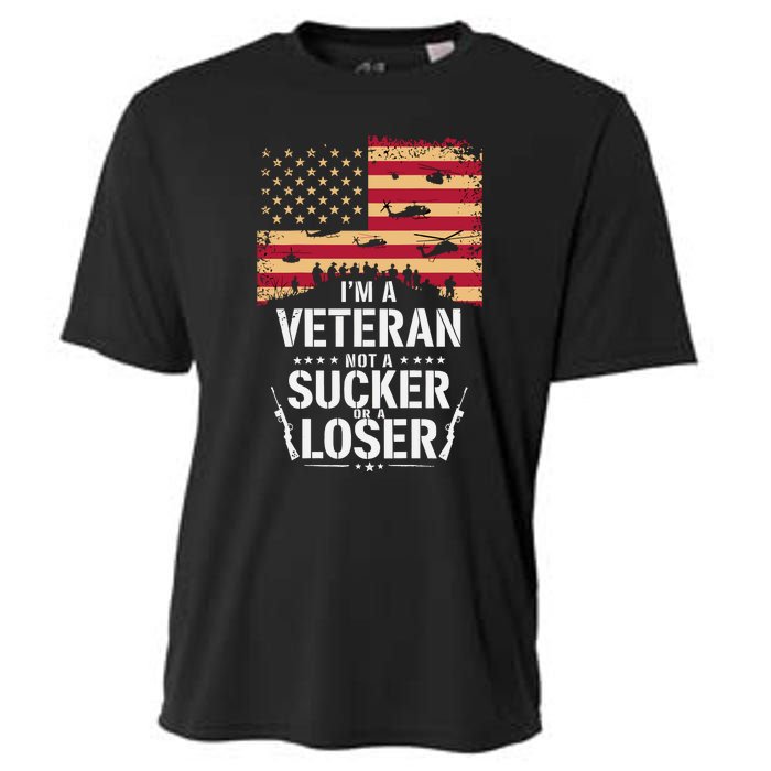 Veterans Are Not Suckers Or Losers Cooling Performance Crew T-Shirt