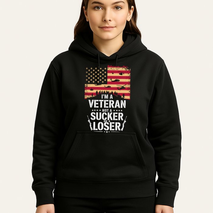 Veterans Are Not Suckers Or Losers Hoodie
