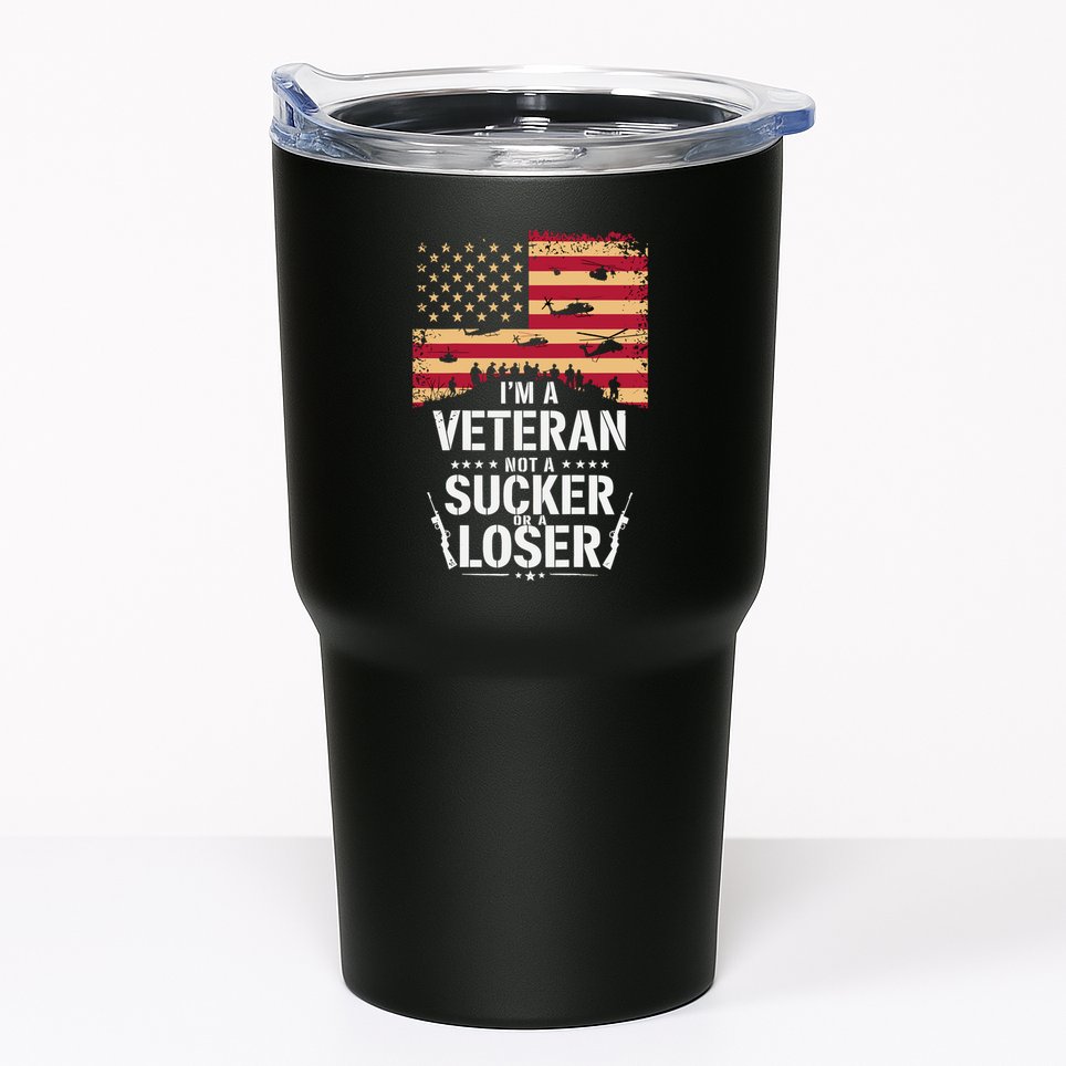 Veterans Are Not Suckers Or Losers Tumbler