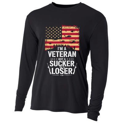 Veterans Are Not Suckers Or Losers Cooling Performance Long Sleeve Crew