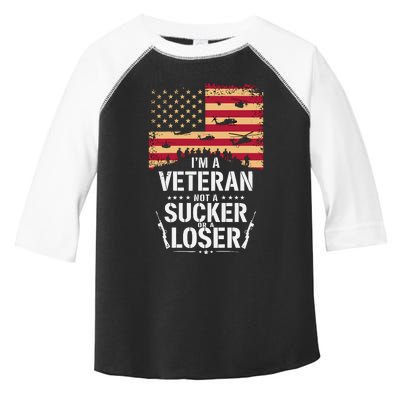 Veterans Are Not Suckers Or Losers Toddler Fine Jersey T-Shirt