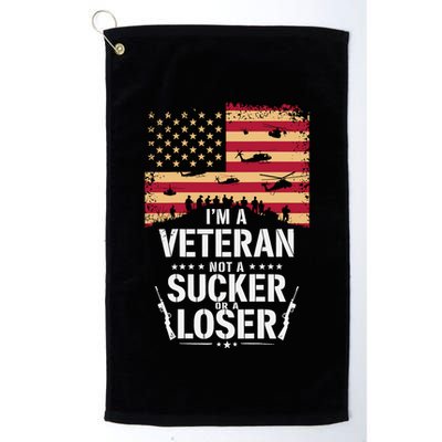 Veterans Are Not Suckers Or Losers Golf Towel