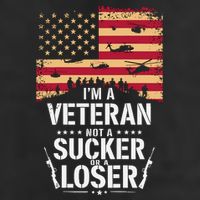 Veterans Are Not Suckers Or Losers Golf Towel