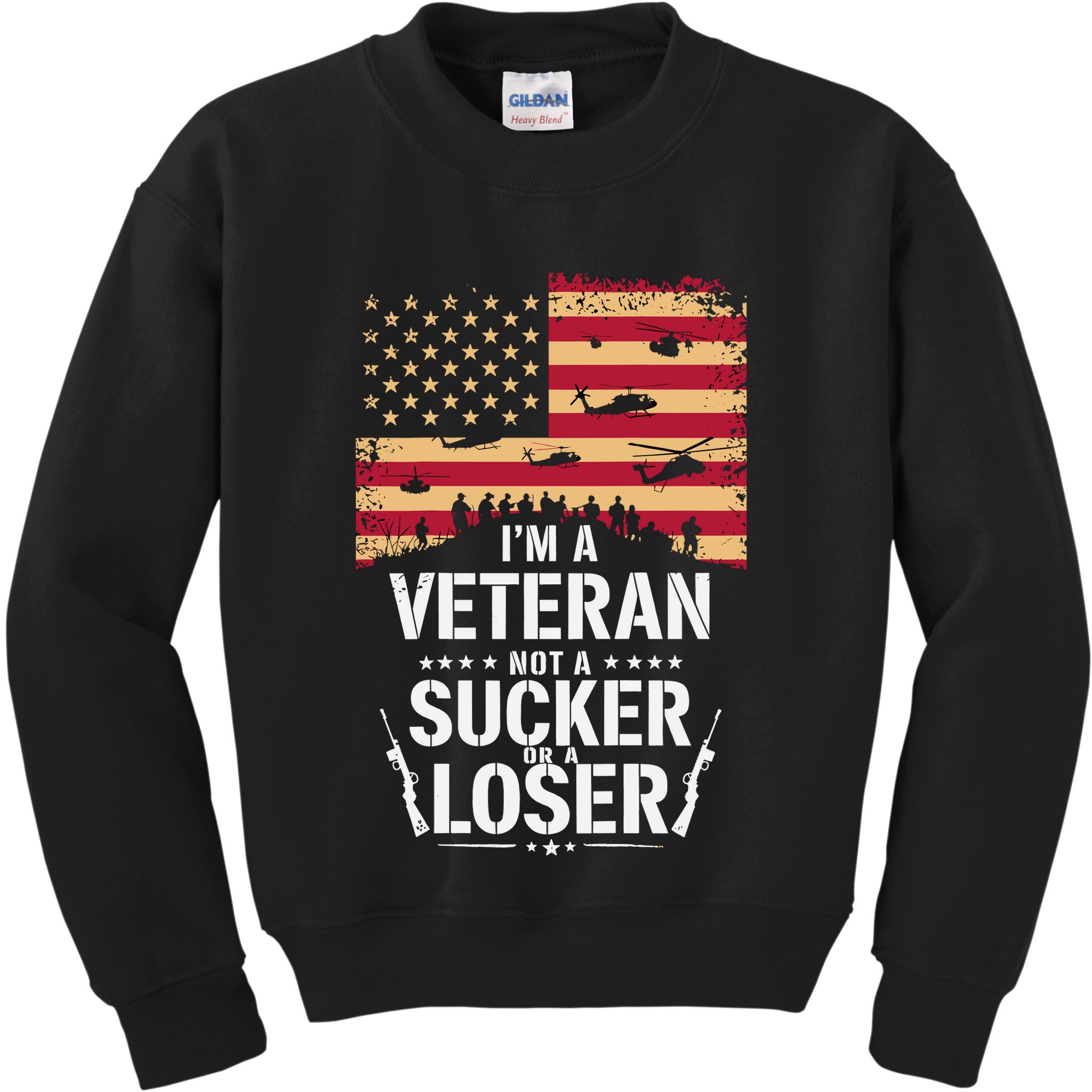 Veterans Are Not Suckers Or Losers Kids Sweatshirt