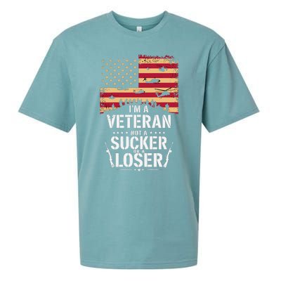 Veterans Are Not Suckers Or Losers Sueded Cloud Jersey T-Shirt