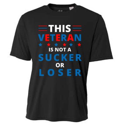 Veterans Are Not Suckers Or Losers Patriotic Pride Cooling Performance Crew T-Shirt