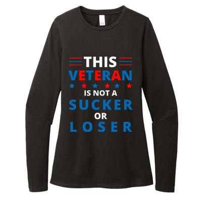 Veterans Are Not Suckers Or Losers Patriotic Pride Womens CVC Long Sleeve Shirt