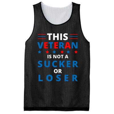 Veterans Are Not Suckers Or Losers Patriotic Pride Mesh Reversible Basketball Jersey Tank