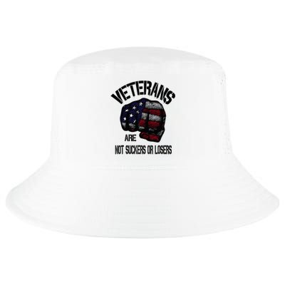 Veterans Are Not Suckers Or Losers Anti Trump Vets Heroes Cool Comfort Performance Bucket Hat