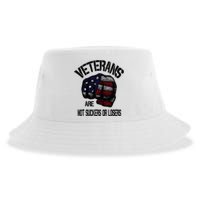 Veterans Are Not Suckers Or Losers Anti Trump Vets Heroes Sustainable Bucket Hat